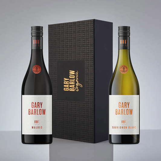 Gary Barlow Malbec and Sauvignon Blanc gift set presented in a luxurious handmade embossed piano box, perfect for wine lovers and fans.